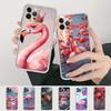 Fashion Flamingos Phone Case Silicone Soft For Iphone 16 15 14 13 12 11 Pro Mini XS MAX Plus X Cover