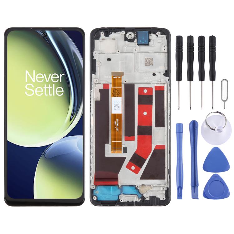 

For OnePlus Nord CE 3 Lite CPH2467 2465 LCD Screen Digitizer Full Assembly with Frame (Black)