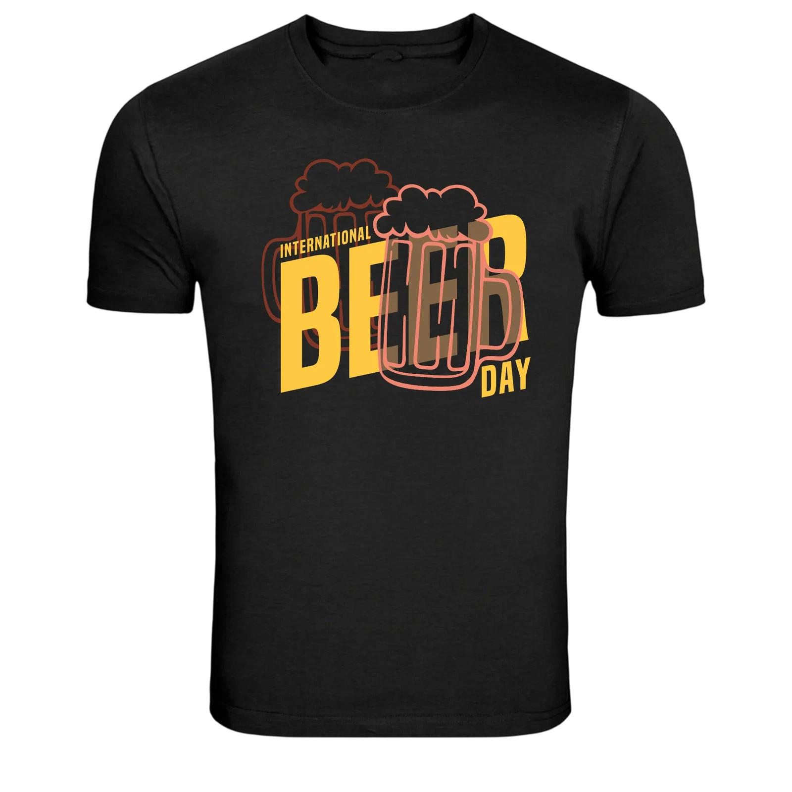 International Beer Day Funny Beer Lover Graphic T-Shirt XXL