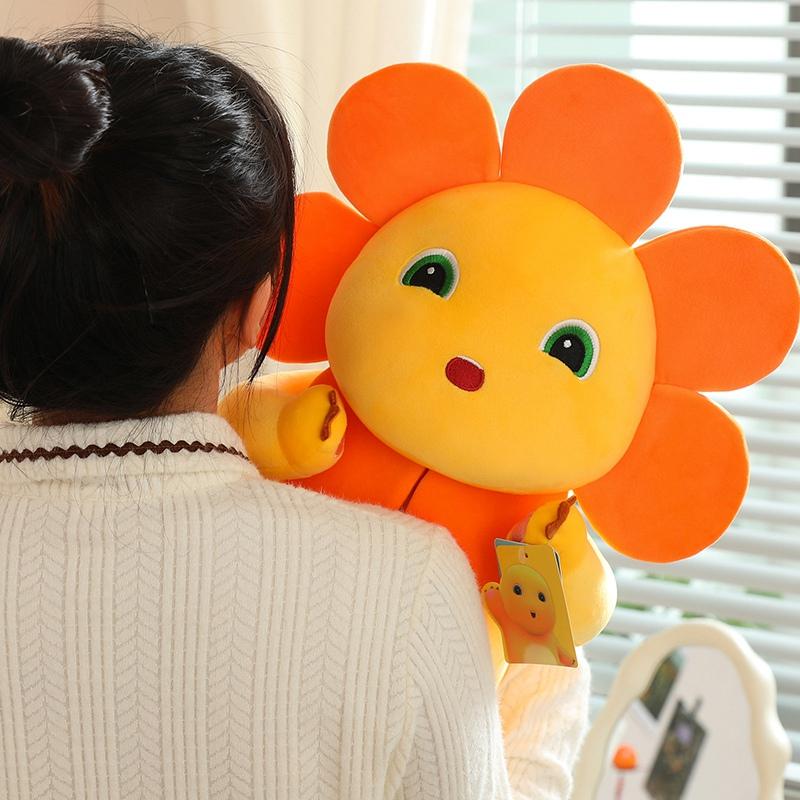 Kawaii Sunflower Nailong Plush Toy Cartoon Smile Dinosaur Silly Cute Stuffed Anime Sofa Pillow Room Decor For Kids Birthday Gift