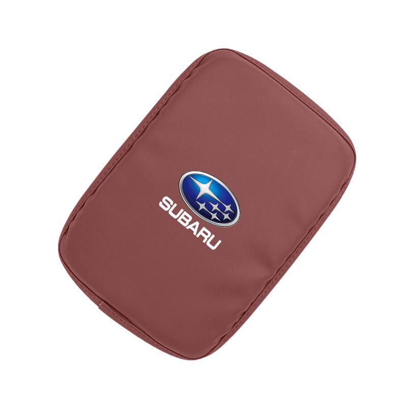 Car Armrest Box Mat Comfort Center Console Cover Pad Valve Cap For Subaru BRZ Outback WRX Ascent Levorg Forester XV Impreza ysi8