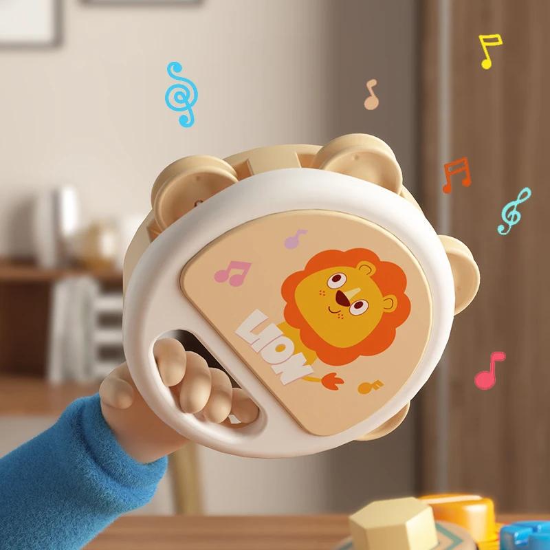 Baby Klatschen Tamburin Zarte Tamburins Perkussionsinstrument Entzückende Tamburins Handheld Tamburin Instrument für Kinder
