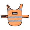 Bright Orange Puppy Visibility Jacket Adjustable Pet Fluorescent Clothes  for Walking Night