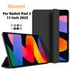 Für Redmi Pad 2 Hülle Tri-Fold Ständer Smart Tablet Hülle für Coque Xiaomi Redmi Pad 2 2025 Hülle 11' Funda Auto Aufwach- & Schlafmodus