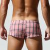 Men's Low-Rise Striped Boxer Shorts Cotton Slim-Fit Lounge Shorts Comfortable Breathable Close-Fitting Underwear