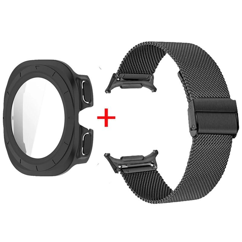 Strap +Case for Samsung Galaxy Watch 7 Ultra 47mm Metal Strap for Galaxy Watch 7 Ultra 47mm Bracelets Case Protector