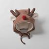 Moinmlon Winter New Children's Fleece Ear Hat Baby Warm Thickened Fleece Hat Christmas Elk Hat