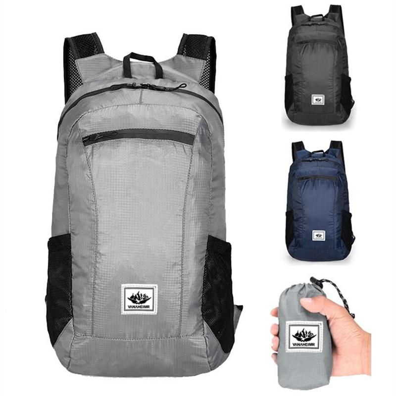 Outdoor Hiking Bag 20L Lightweight Portable Backpack Foldable Waterproof Folding Ultralight Pack For Women Men Travelling Hiking