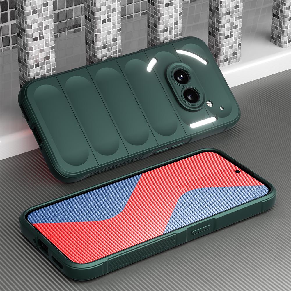 KEYSION Nárazuvzdorné pouzdro pro nic Phone 2A Protiskluzový měkký silikonový zadní kryt telefonu pro Nothing Phone 2A