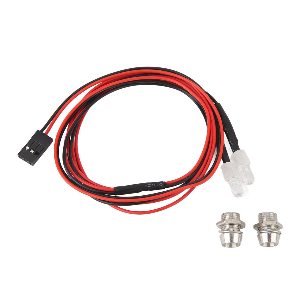 5pcs RC Car LED Light Universal High Brightness Red Light 5mm Lamp Beads 2 LED RC Light Kit for Traxxas for Hsp for Redcat
