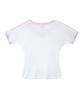 LOTSYOU Lotsyou_V Neck Ringer T-Shirts Light Pink