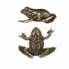 Solid Brass Brass Toad Figurine Retro Style Tea Pet Ornament Golden Toad Statue  Desktop Decoration