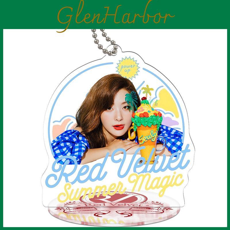 High-quality Kpop Red Velvet Acrylic Keyring Key Holder With Cute Power Up Design For Trendy Fashion