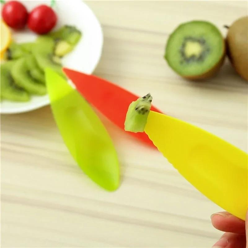 8 Pcs Multifunction Spoon Knife Household Multicolor PP Kiwi Fruit Spoons