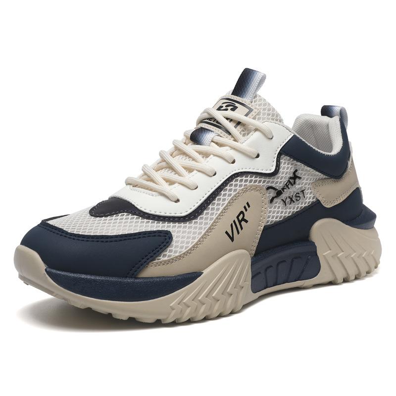 

Thick-soled breathable casual shoes men s summer new youth trend mesh wear-resistant low-top sports shoes outdoor men s shoes 44