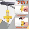 2 in 1 Ceramic Cutter Glass Tile Breaker Knife Ceramic Cutter Glass Tile Breaker Knife Steel Blades Construction Hand Tool set