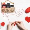 Multifunctional Wood Yarn Holders, Wood Yarn Dispenser Wools Yarn Organiser Container for Professional and Hobbyist