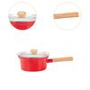 Enamel Milk Pot Saucepan Multifunctional Portable for Induction Gas with Lid Cooking Tool