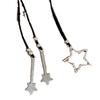 Vintage pentagram fringed collar women's summer 2024 new fashion long neck strap sweet cool babes collarbone chain
