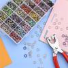 Metal Snap Button with Fastener Pliers Hollow Sewing Snaps Prong Snap Button Kits for DIY Crafting Clothing Sewing