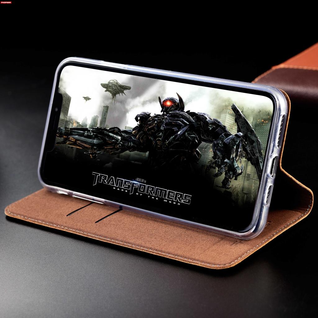 Luxury Genuine Leather Case for Realmi Realme 11 12 13 14T 14 15 15T 16 Pro+ Plus 4G 5G Flip Wallet Book Wallet Phone Cover