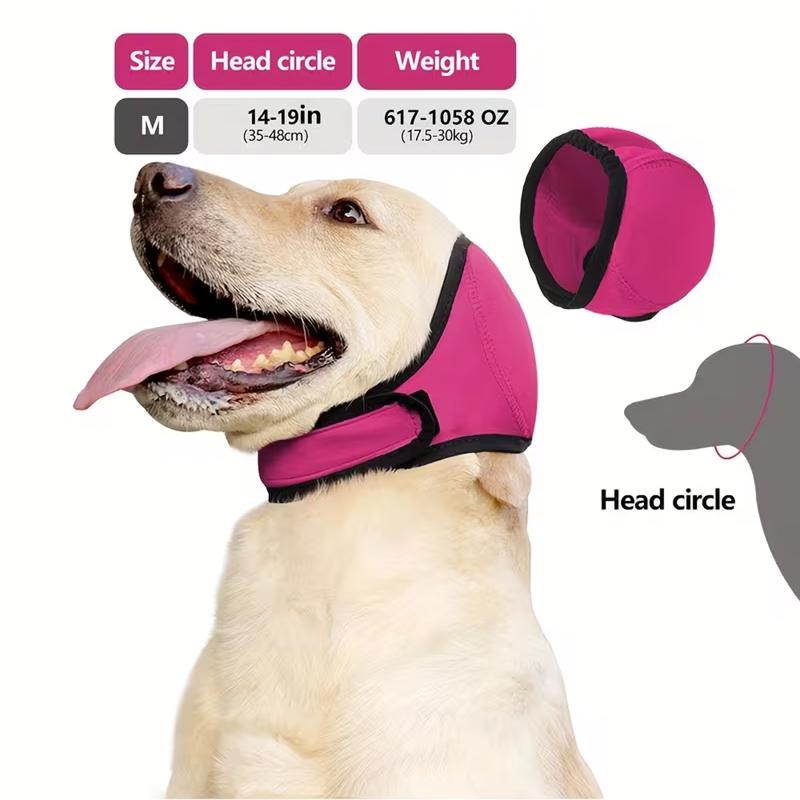 

Hearing Protection Dog Earmuff Noise Reduction Waterproof Calming Headcover Shock Proof Pet Anxiety Relief 1PC красный