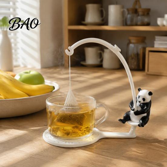 Hamster Coaster Fishing Animal Tea Bag Holder, 3D Printed Heat-Resistant Coaster, Accessory for Turtle Cup and Coffee Mug, Gift Lovers & Enthusiasts