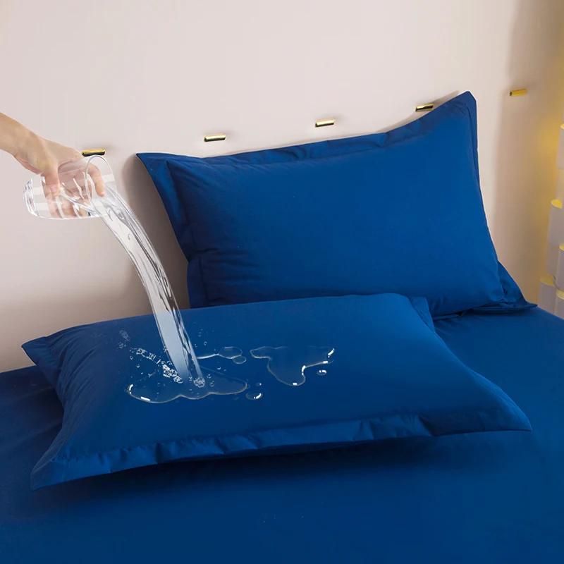 2pcs Waterproof Pillow Cases Decorative Cushion Cover Envelope Style Sleeping Body Pillowcase Standard Queen King Size
