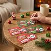 10/20Pcs Handwritten Scratch Off Tickets Cards Xmas Interactive Game Cards Winter Holiday