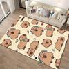 Cute Capybara Cartoon Pattern Carpet for Living Room Decoration Rug Suitable for Use As an Anti-slip for Living Room Bedroom Sofas