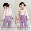 Reegoo Peter Baby Romper Long Size 59 Perfect for Outings Girl's Open-Front Coverall, Sleeves, Purple, (0-3 Months),
