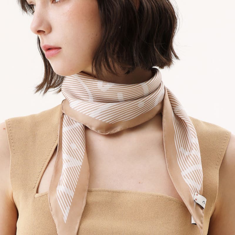 ONSZ Stripes Logo Diamond Silk Scarf