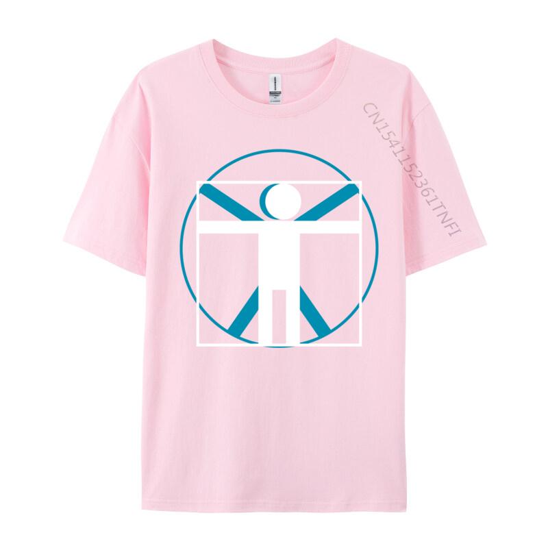 Simple Vitruvian New Arrival Slim Fit Normal Top T-Shirts O-Neck Cotton Fabric Men's Tops Shirt Normal Tee Shirt