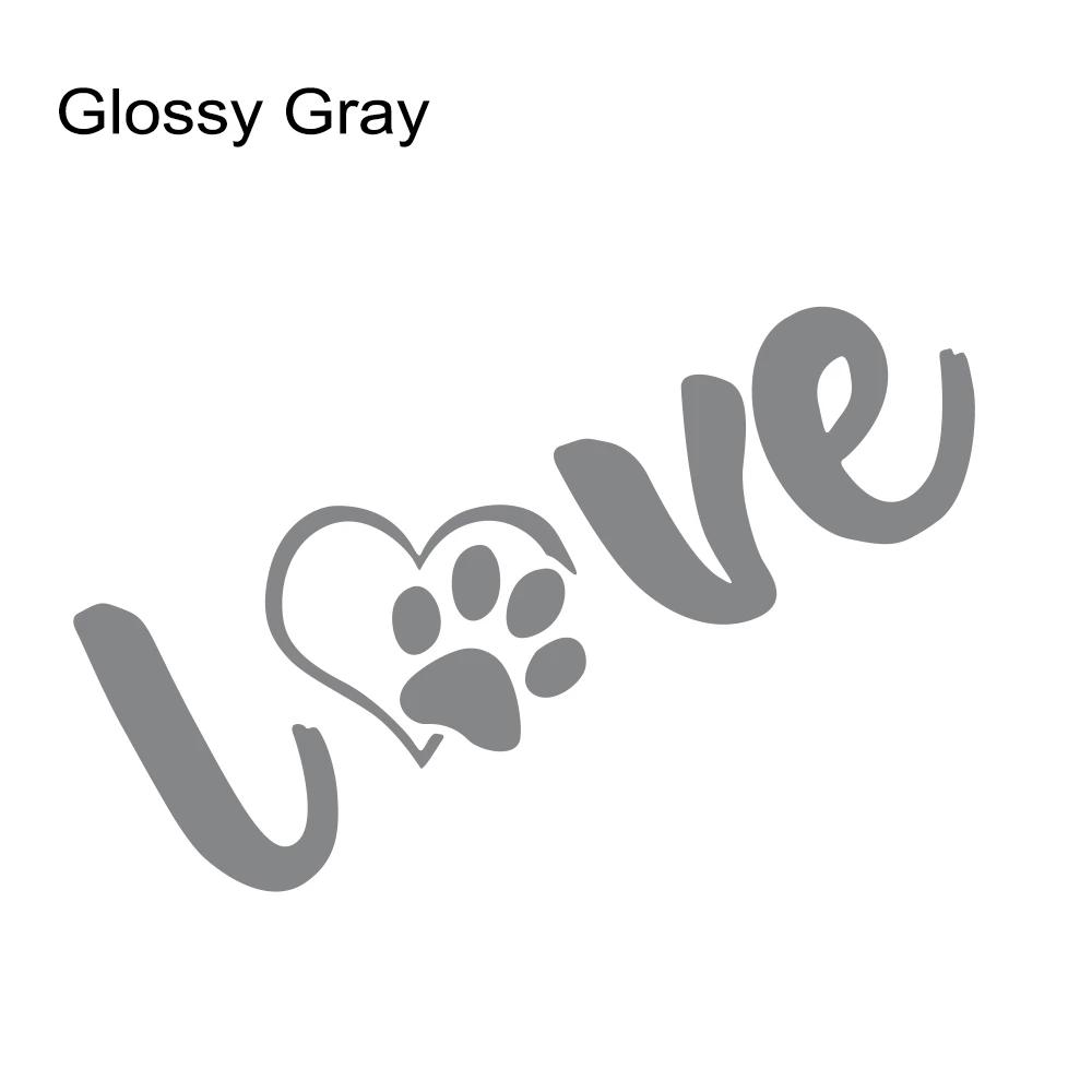 Paw Love Dog Footprint Graphic Car Sticker Creative Auto Body Decoration Vinyl Decal Accessories For Car Truck Off-road SUV Van