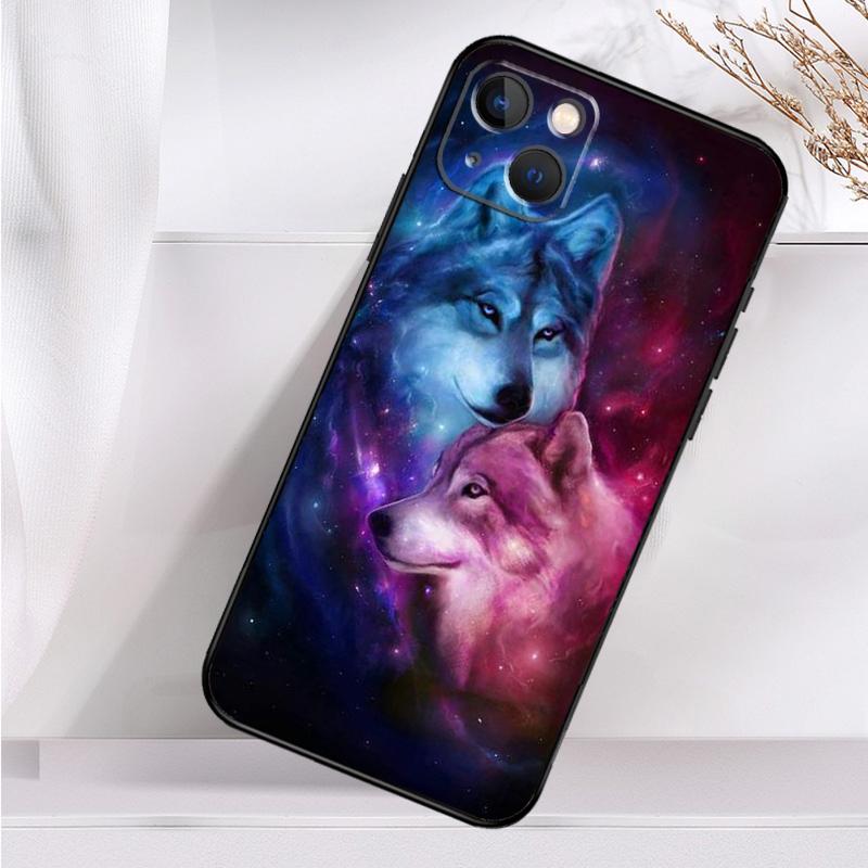 Animal Wolf Galaxy Shockproof Case For iPhone 17 16 Pro Max 11 14 15 Plus 12 13 Mini 16e 17 Air Phone Cover