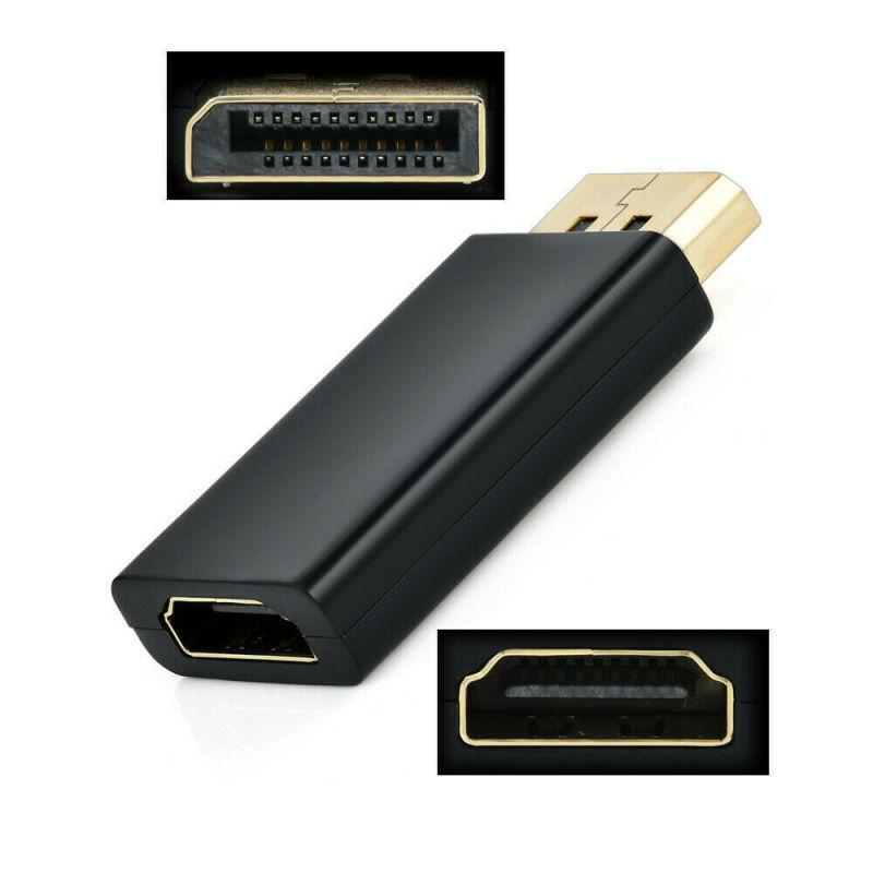 Portable Display Port DP Male to HDMI Female Adaptor Adapter Converter for HDTV