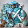 Blue Airplane Theme Balloon Set for Birthday Party Decoration