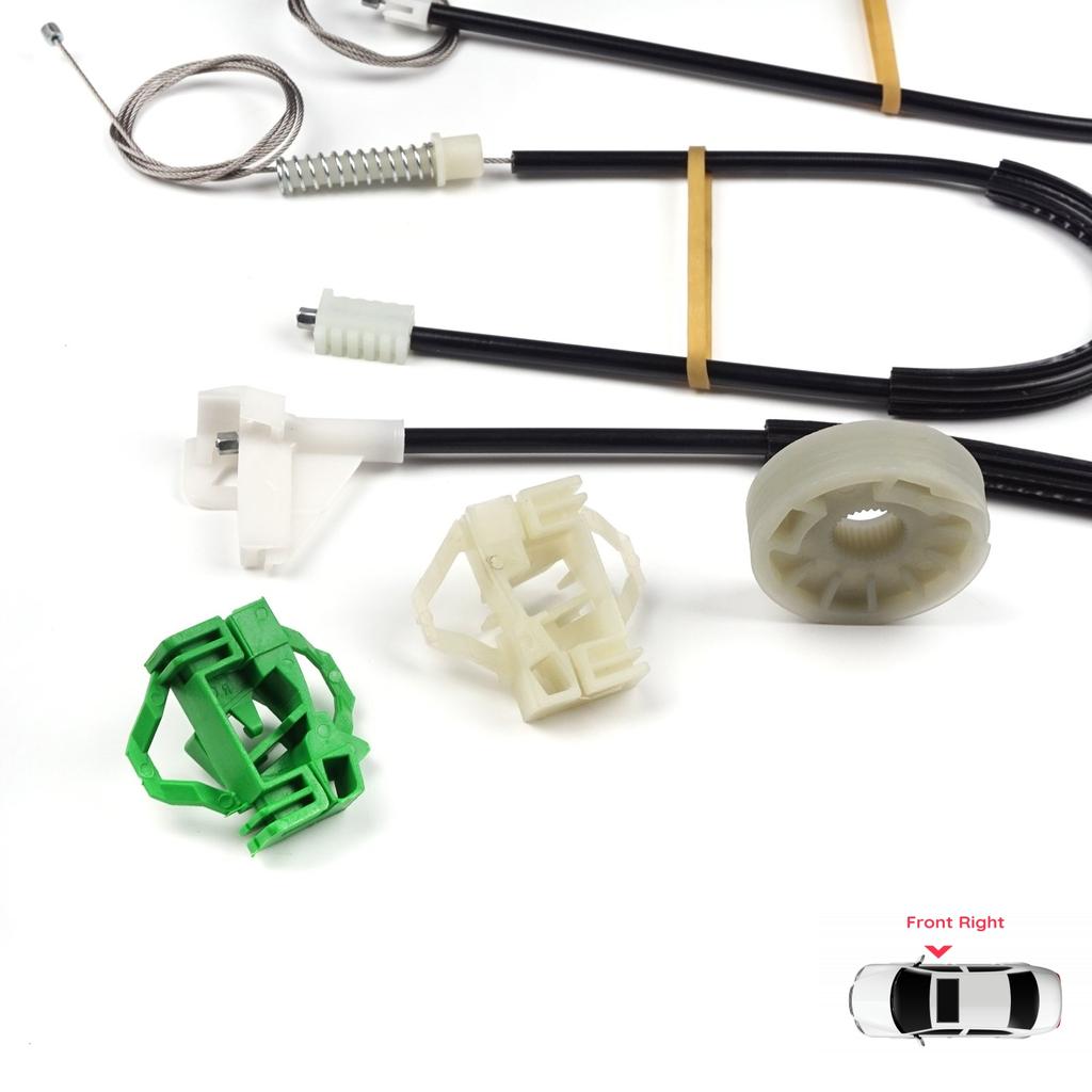 EWR443 Power Window Regulator Repair Set Front Right Door for Skoda Octavia MK1 1U 1996-2000 Pre-Facelift 1U0837462