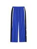 Enbiei Authentic Colorblock Warm-Up Woven Pants Blue