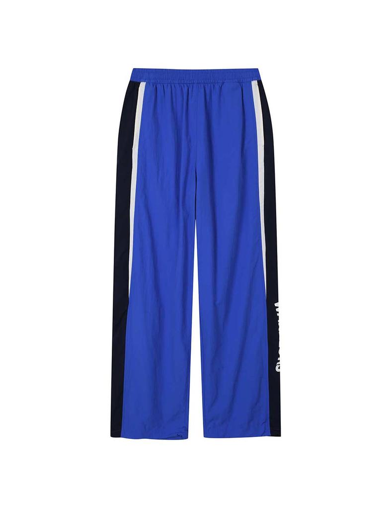 Enbiei Authentic Colorblock Warm-Up Woven Pants Blue