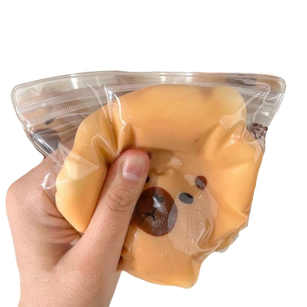 Jucărie Fidget cu Creștere Lentă în Formă de Capibara de Desene Animate, Jucărie pentru Reducerea Stresului, Jucărie Premiu pentru Ziua de Naștere/Sala de Clasă pentru Copii