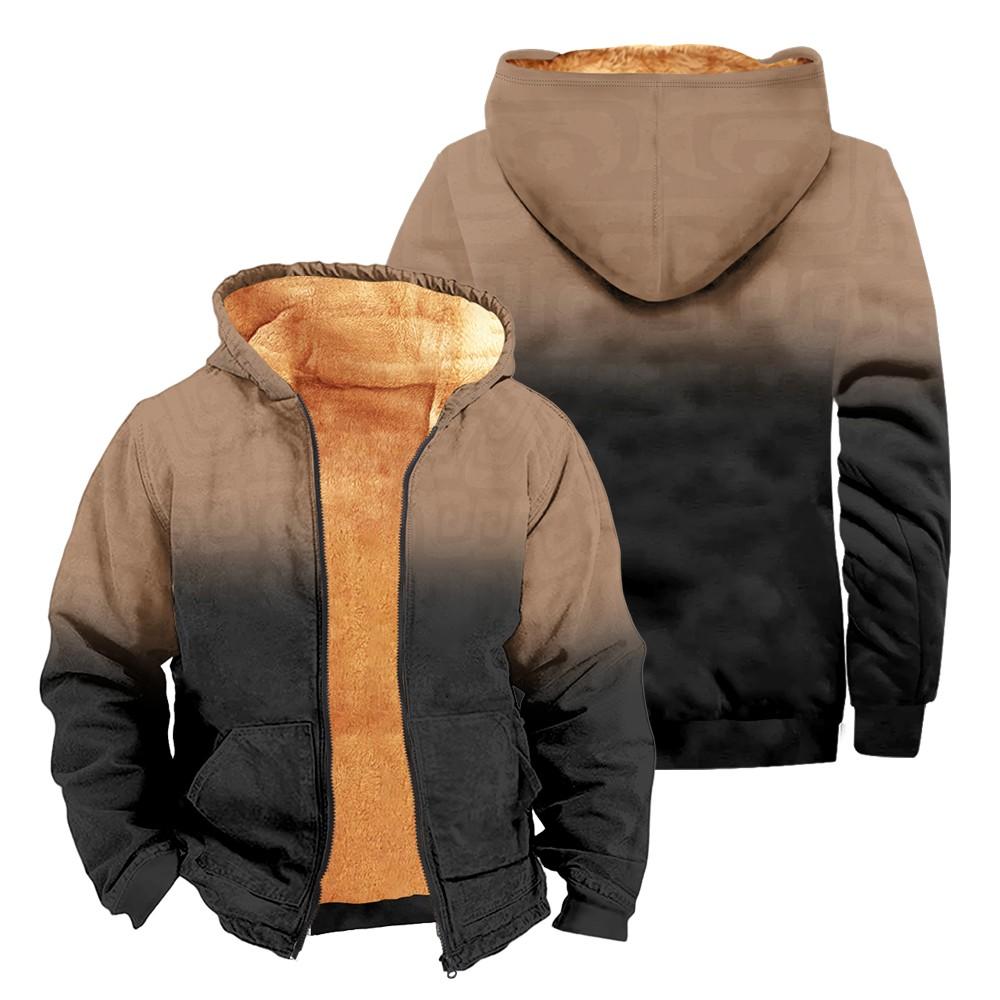 

Мужское бархатное пальто с длинным рукавом и карманом Fashion Plus XXXXL чёрный