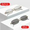 Women's sunglasses - unisex fashion rimless metal photochromic sunglasses
