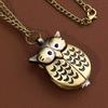 Luxury Fashion Owl Watch Case Design Copper Quartz Pocket Watch,ideal Choice for Gifts To Women and Men
