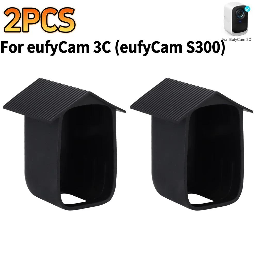 1/2 Stück Silikonhülle für EufyCam 2C Wasserdichte Sicherheitskamera Schutzhülle für Eufy Security S300 eufyCam 3C Abdeckung Skin