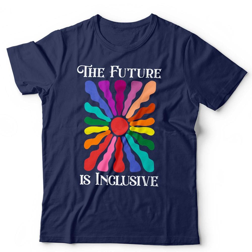 Equality T Shirt The Future Is Inclusive Unisex LGBT Rainbow Gay Pride Vintage
