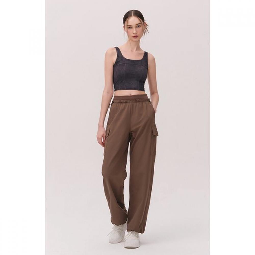 

Huit Brushed Double Waist Parachute Pants Htwpn5k11t BR/M