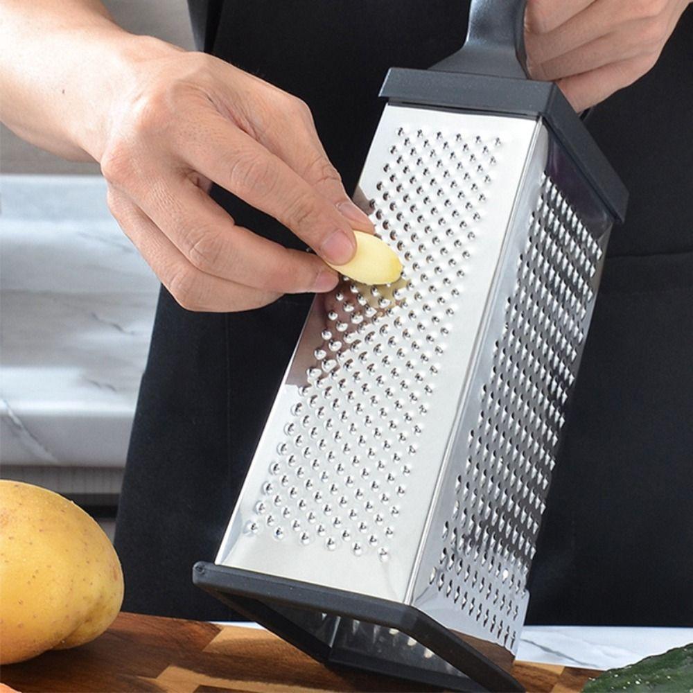 Stainless Steel 4 Sides Vegetable Grater Manual Vegetable Slicer Convenient Cheese Grater  Ginger