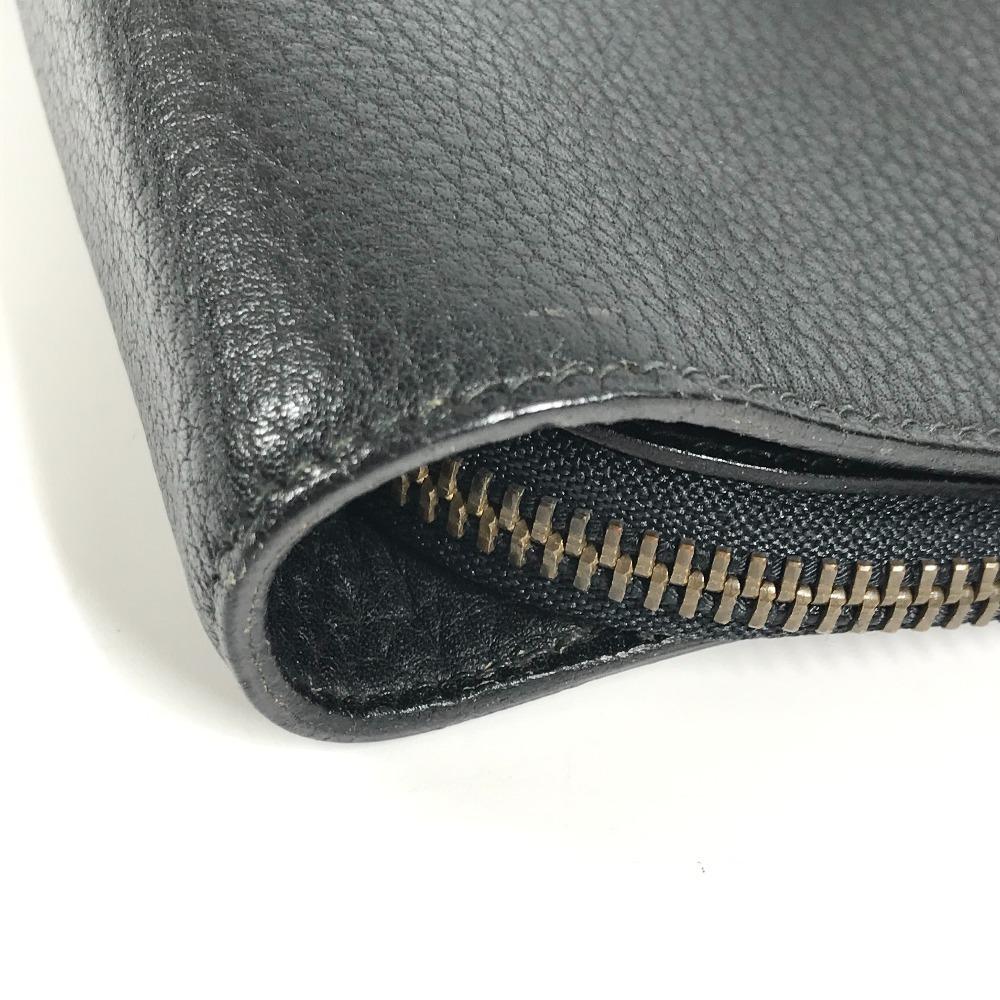 HERMES vintage Serviette Tote Bag Document Handbag Business bag Leather Black