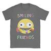 Vintage Smiling Friends Cartoon TShirt Unisexs Round Neck Short Sleeve Top Tee  Cotton Summer Clothes